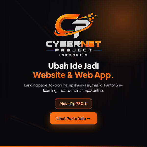 Cybernet Project — Jasa Pembuatan Website & Web App